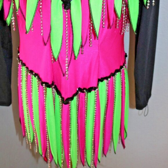 Stylish Rhythmic Gymnastics Leotard, Acrobatic Competition Baton Dance Costume - Picture 8 of 16